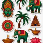 Regional Art & Symbols - Sticker Sheet v23